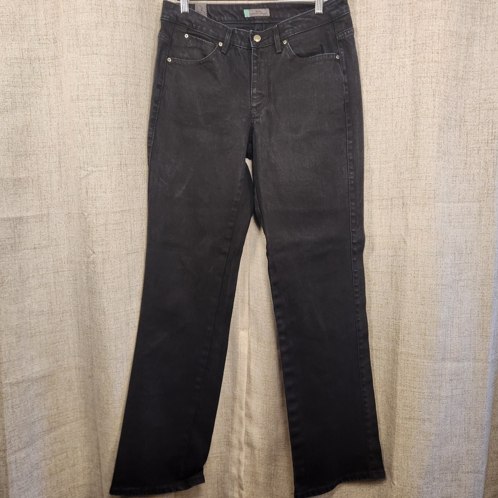 Aura Wrangler‎ Bootcut Jeans Women's 10P Tall Black Short Rise Country Western